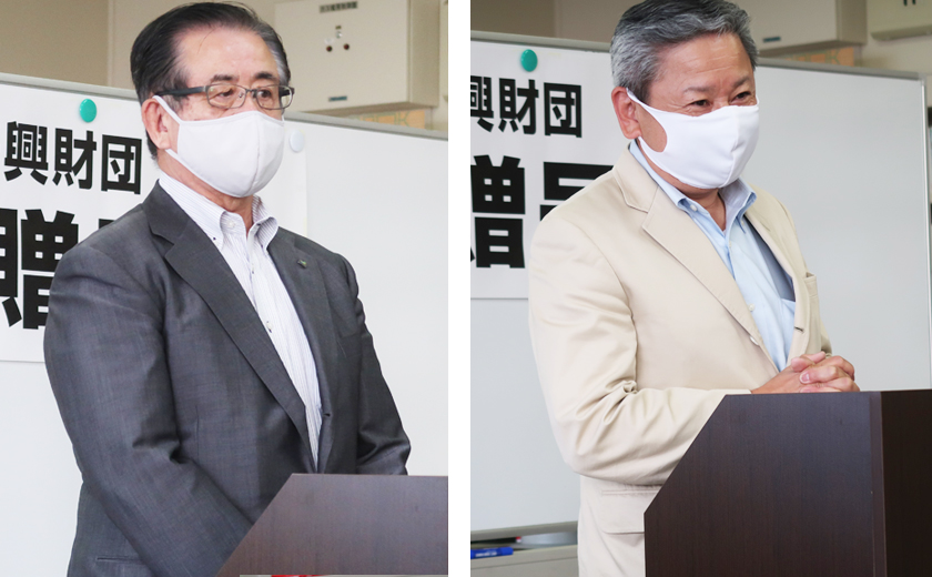 永田教育長、興田教育長挨拶