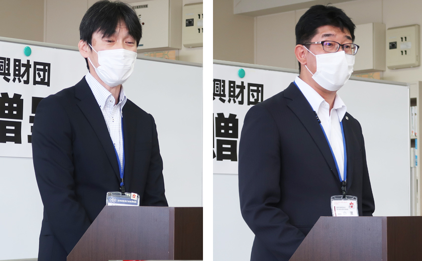 谷垣局長、小濱学校教育課長挨拶