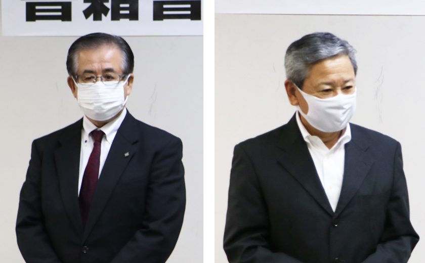 永田教育長、興田教育長挨拶