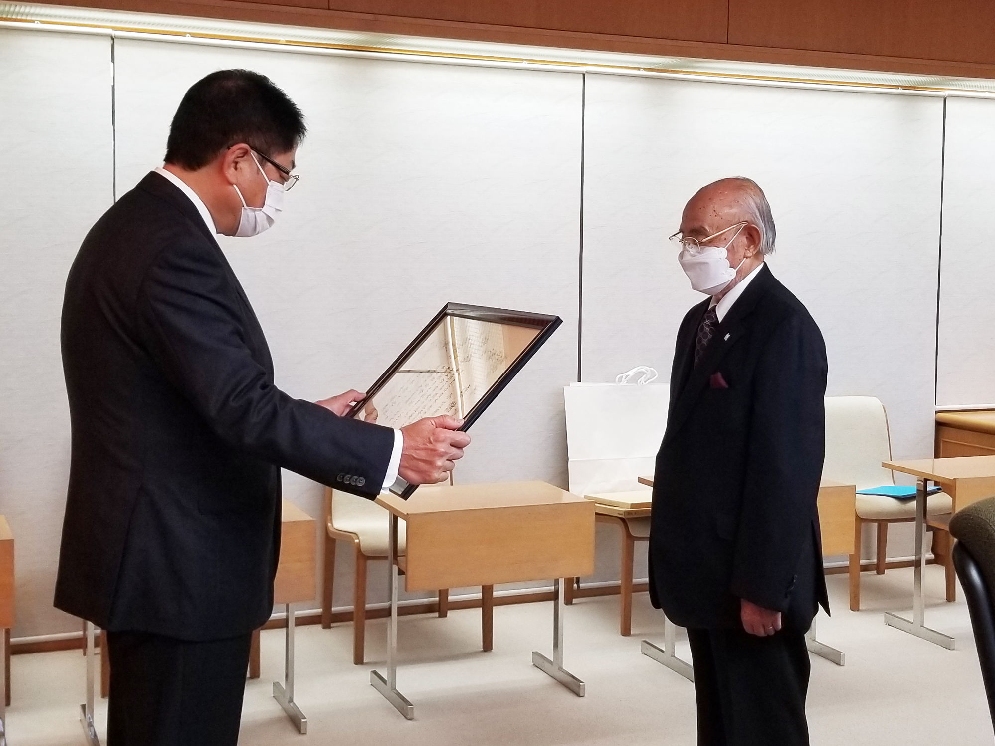 工藤市長と小笠原理事長